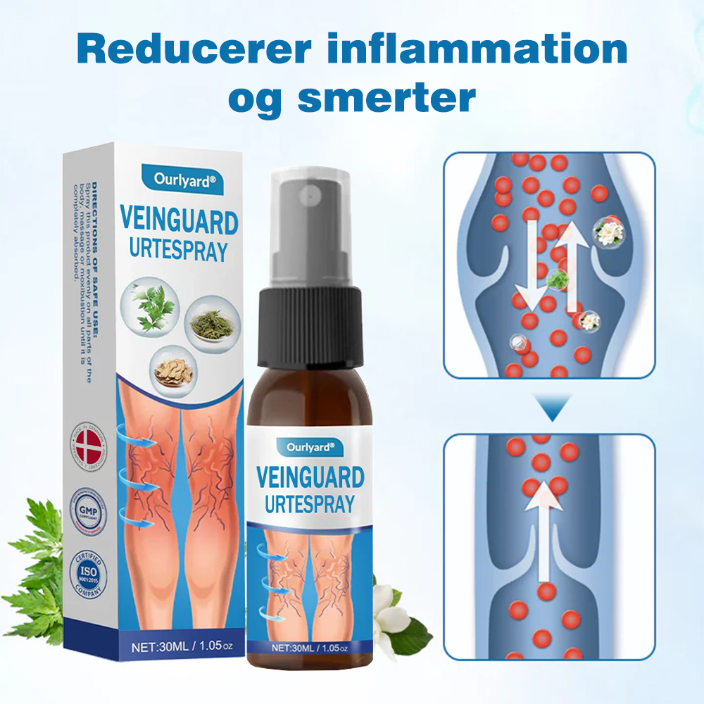 🔥Ourlyard® VeinGuard Urtespray – ✅ Klinisk dokumenteret til at fjerne åreknuder på kun 7 dage!